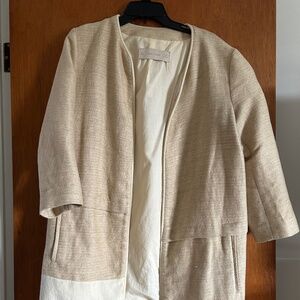 Zara light tweed spring coat